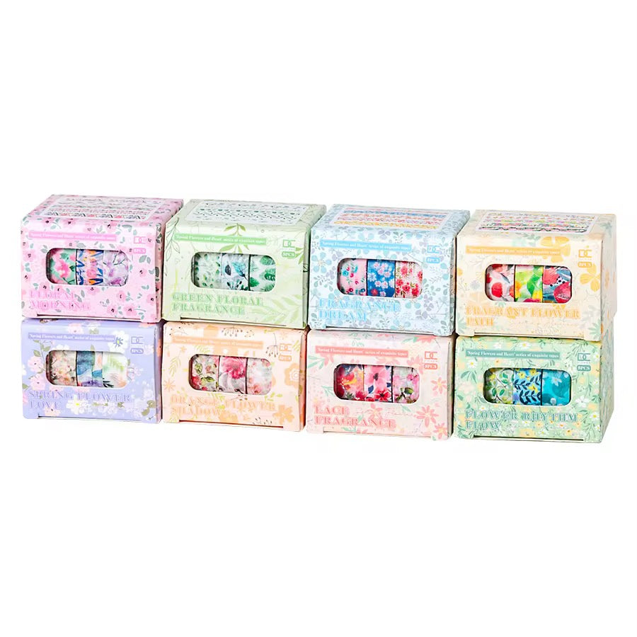 Coming Soon | Set of 5 Spring Heart Washi Tapes