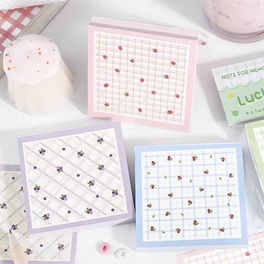Checkered Fruit Memo Papers