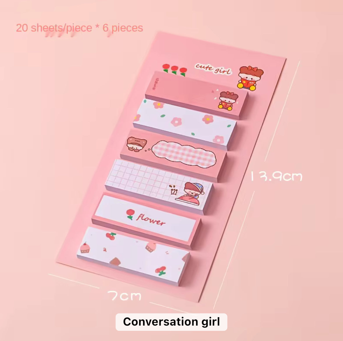 Cute Label Sticky Notepads
