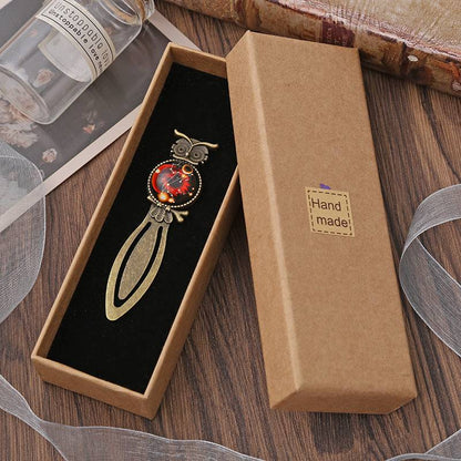 Stationery | Retro Owl Alloy Bookmark