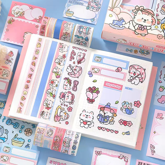 Cat & Puppy Sticker Set