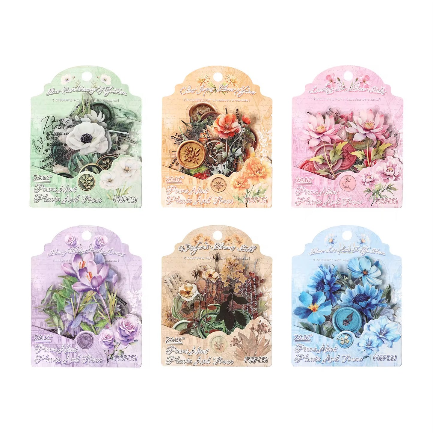 Coming Soon | 40 Shts of Poems of Plants & Trees Sticker Series