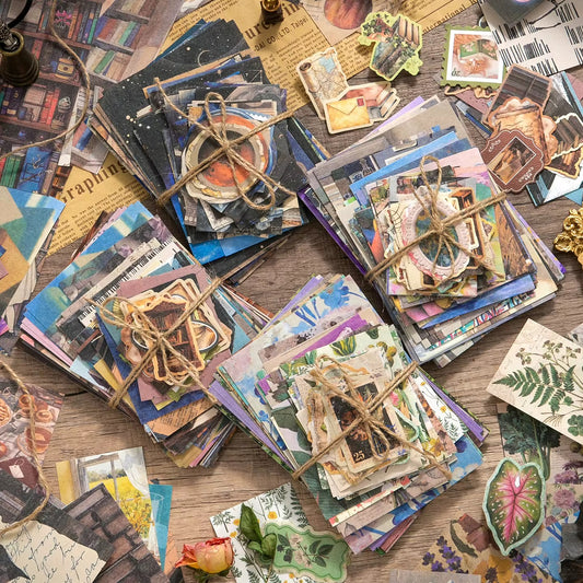 Coming Soon | 100 Pcs Nostalgia Scrapbooking Paper Materials