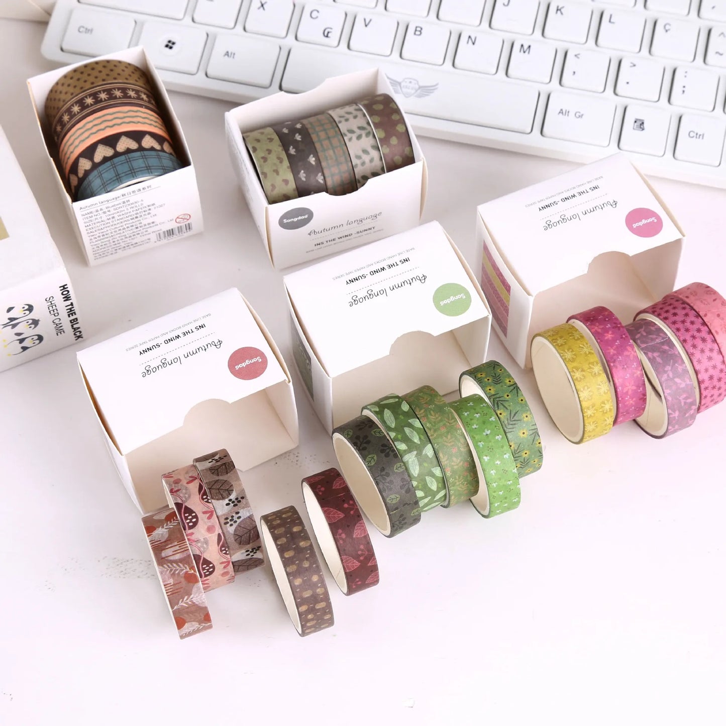 Set of 5 Mori Washi Tapes