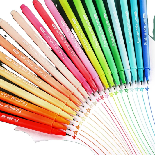 Coming Soon | Pack of 10 Fine Liner Coloured Ink Pens