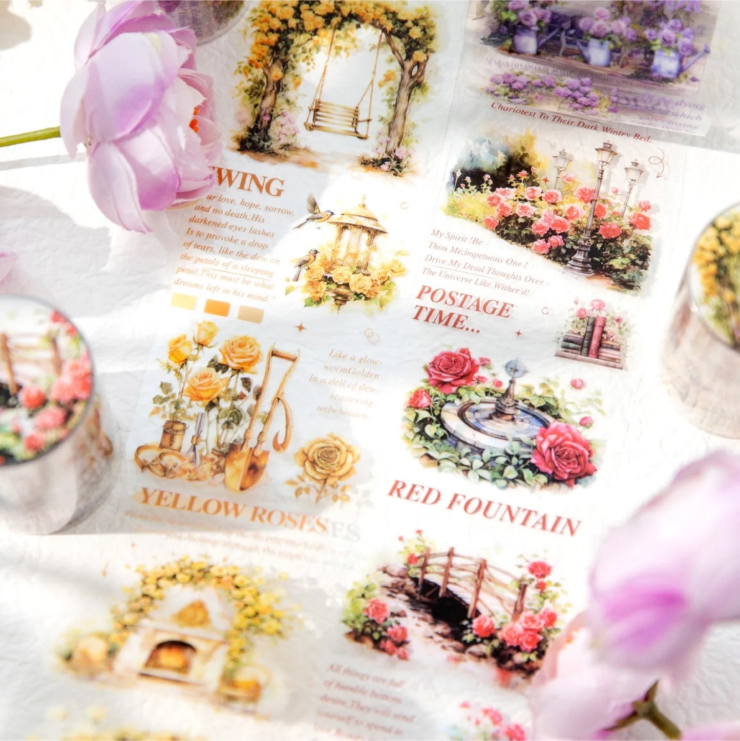 Garden Rose Series Roll