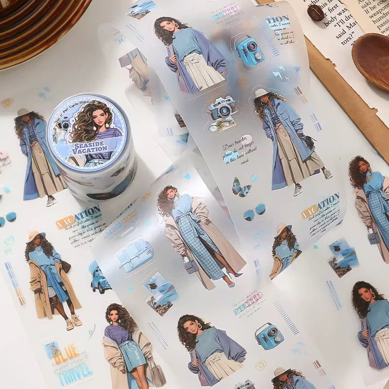 Coming Soon | 4 Flower Girl Sticker Roll Set