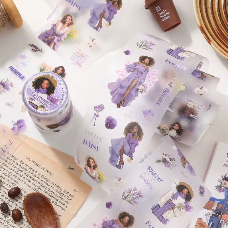 Coming Soon | 4 Flower Girl Sticker Roll Set