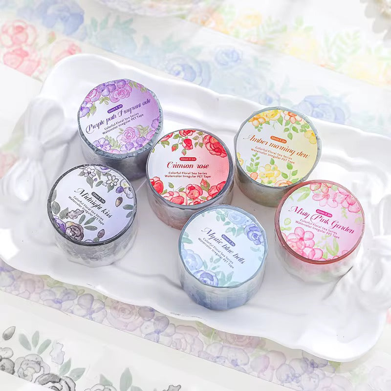 Coming Soon | Vibrant Floral Sea Sticker Roll