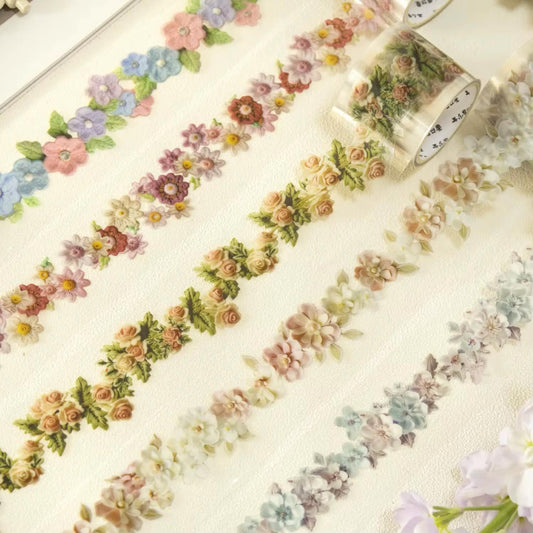 Coming Soon | Embroidered Dream Flower Sticker Tape Series