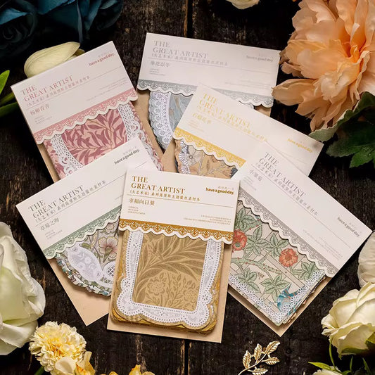 50 Pcs Lace Theme Materials