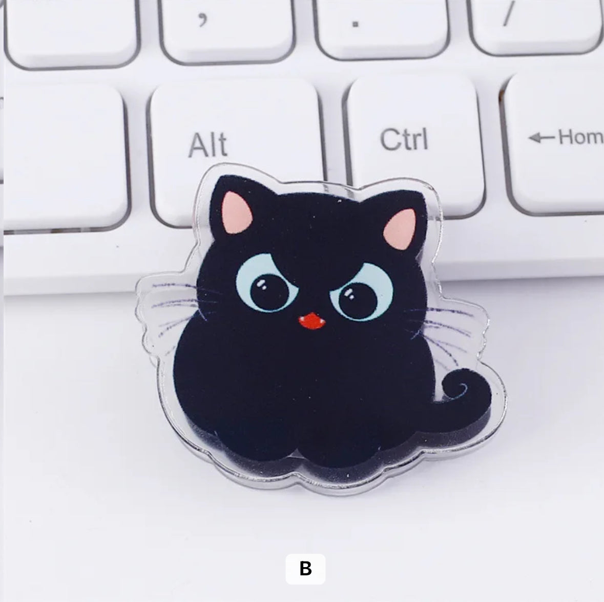 Cute Acrylic Cat Clips