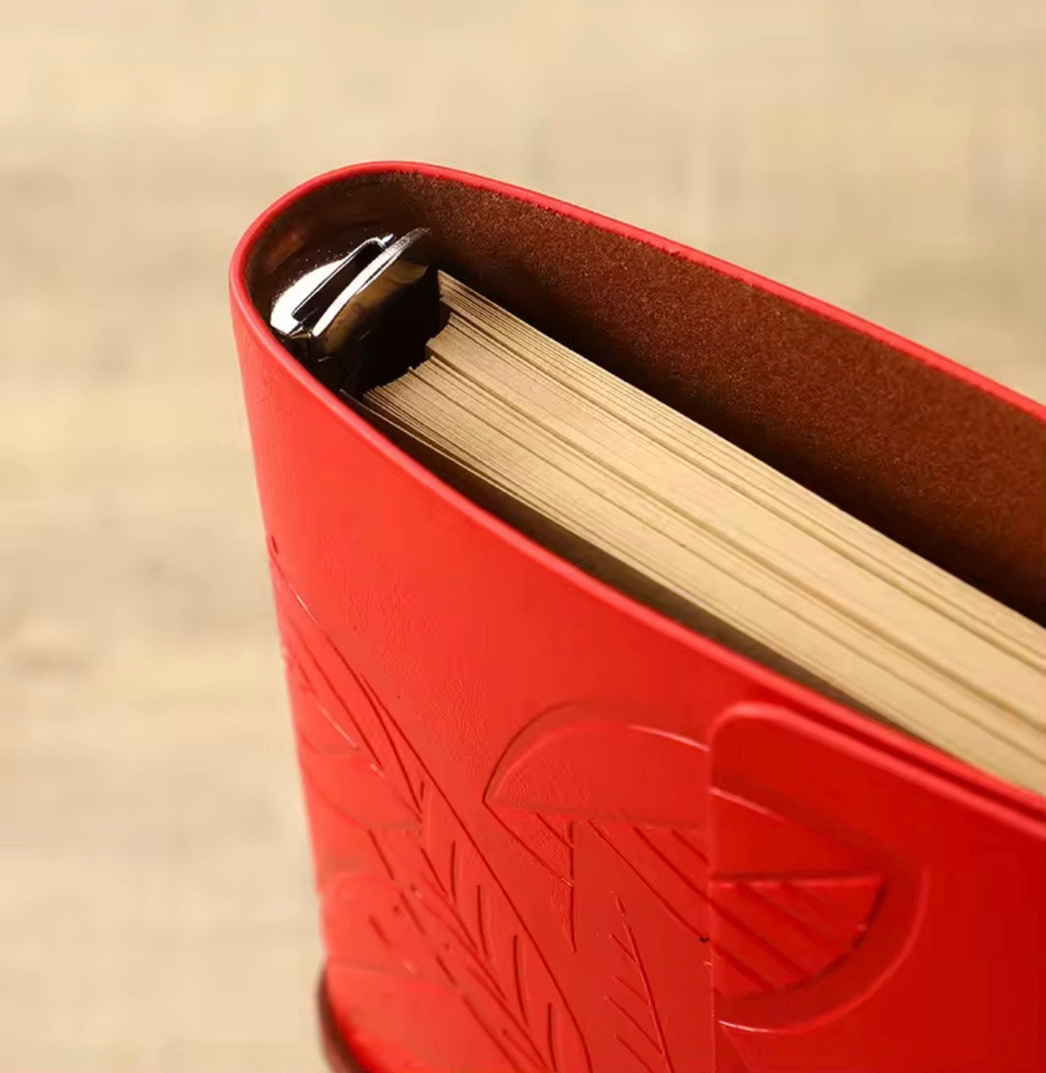 A6 Retro Leaf Notebook