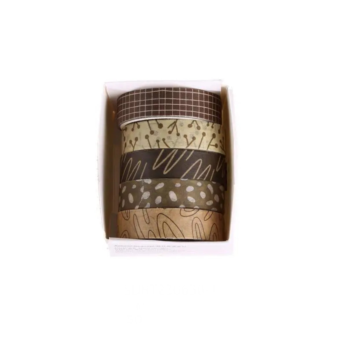 Set of 5 Mori Washi Tapes