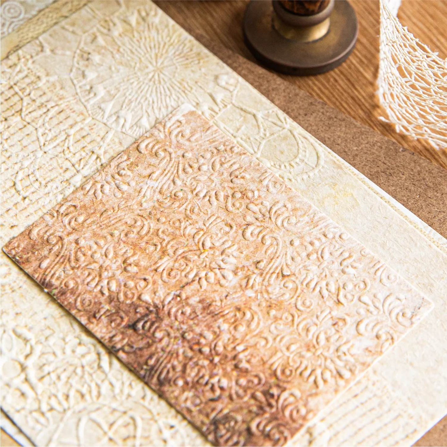 Embossed Vintage Paper Materials