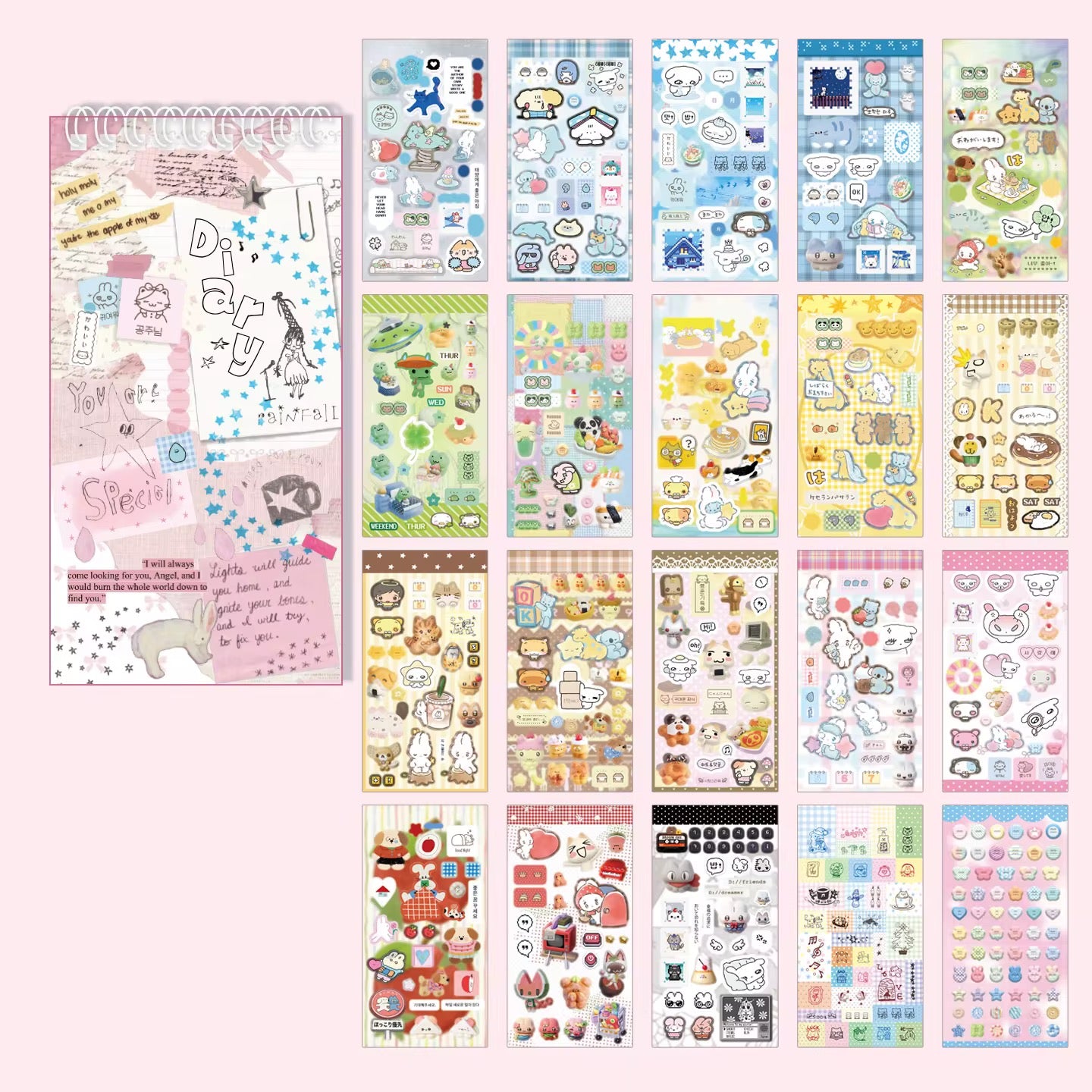 Aesthetic Kawaii Sticker Book