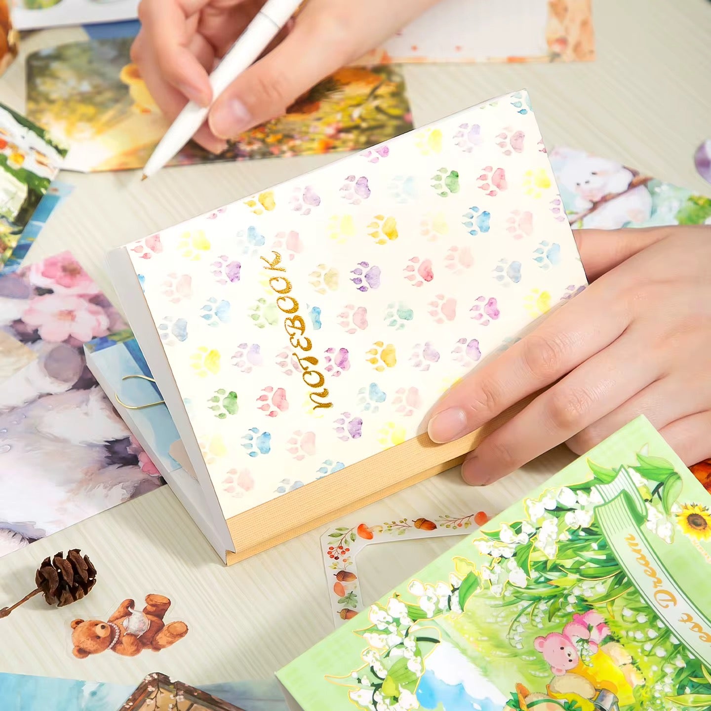 Cozy Bear Forest Dream Notebook Set