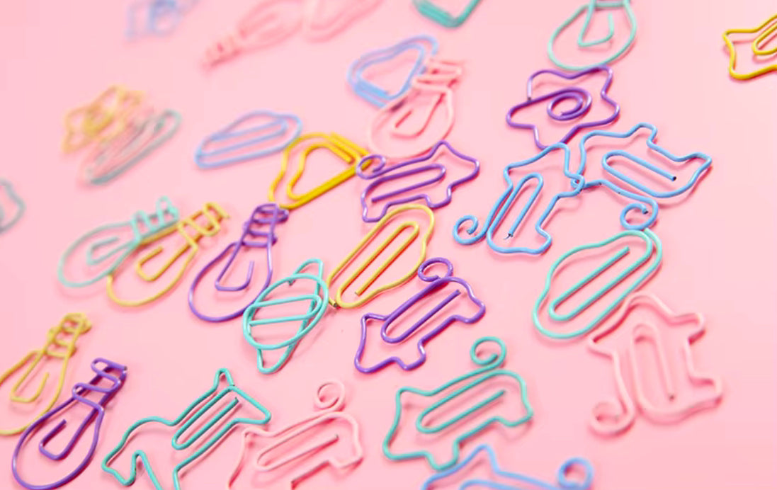 Candy-Coloured Paper Clip Set
