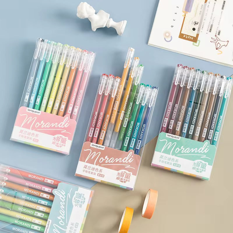 Restock Loading | Set of 9 Coloured Gel Pens