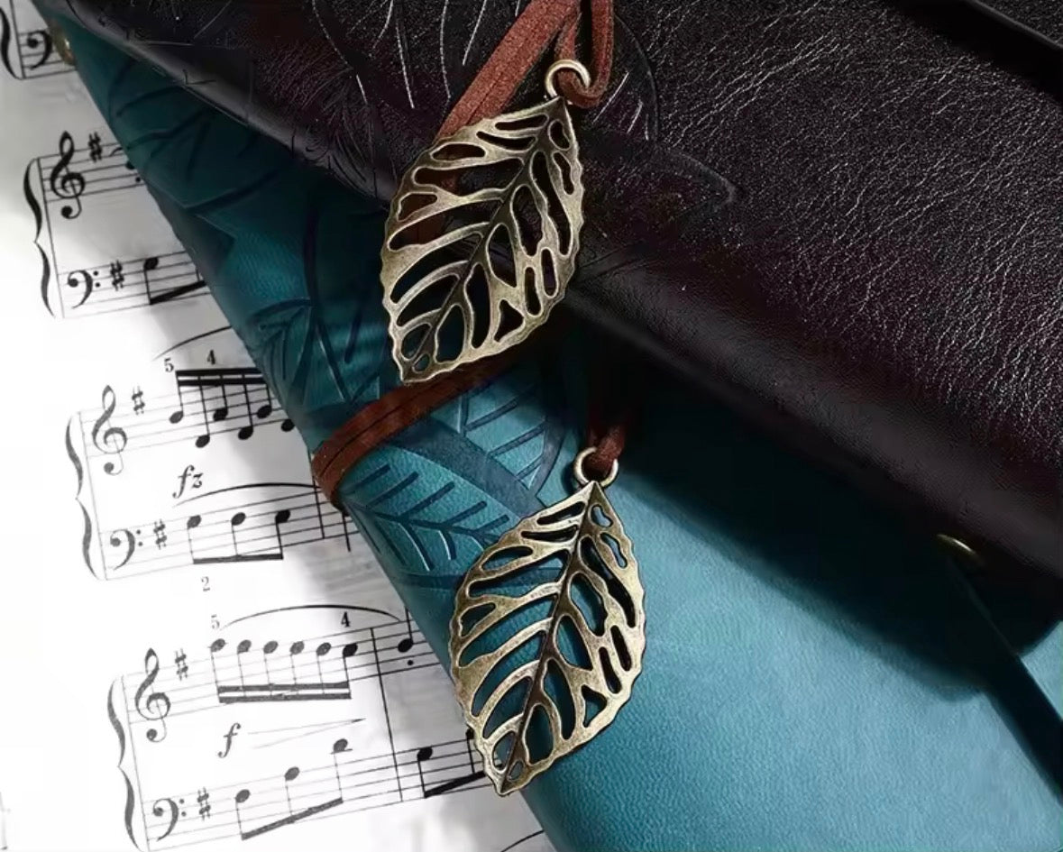 A6 Retro Leaf Notebook