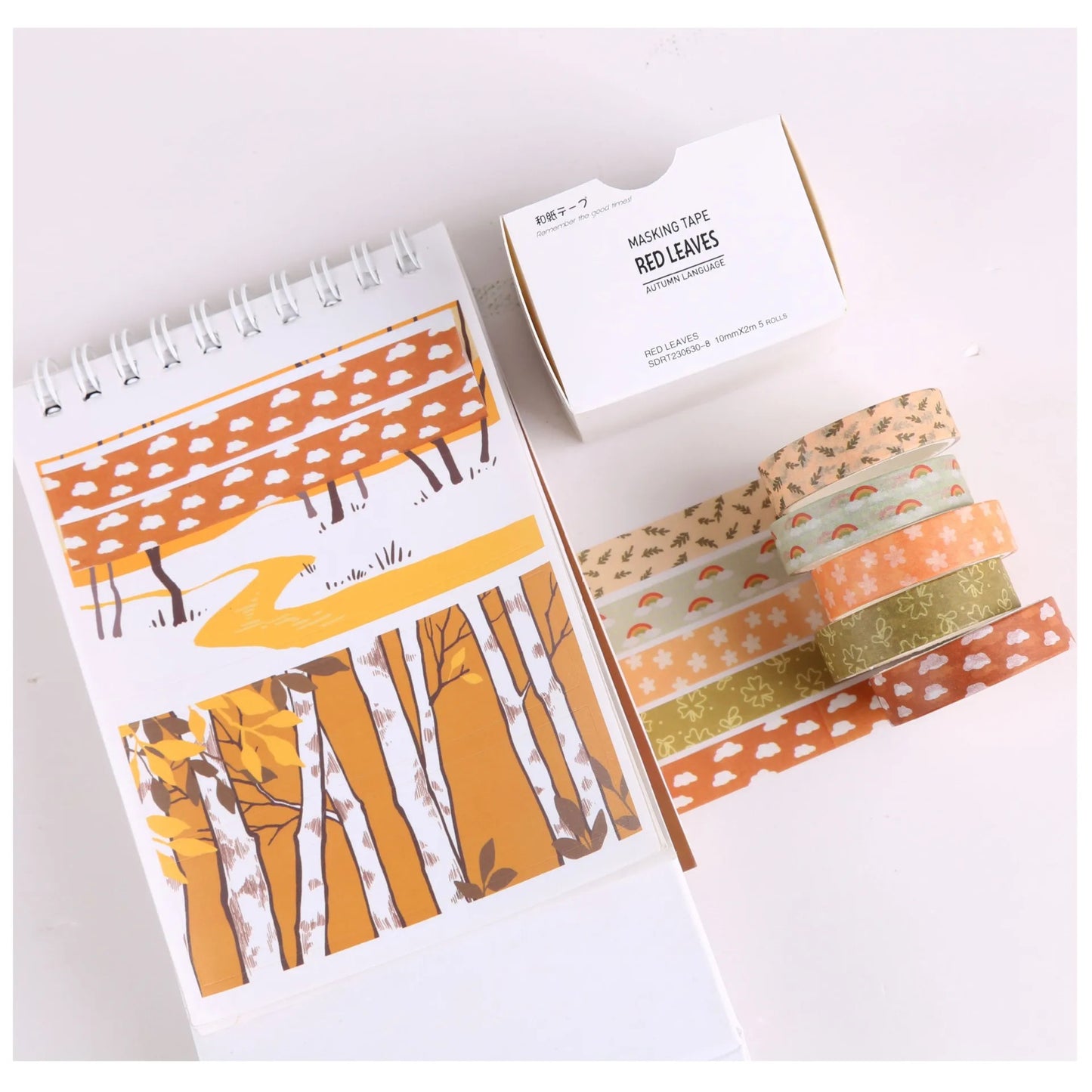 Set of 5 Mori Washi Tapes