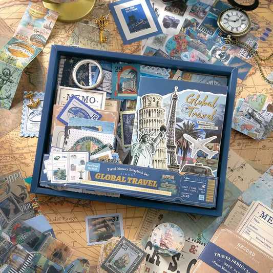 Restock Loading | World Travel Vintage Notebook Set