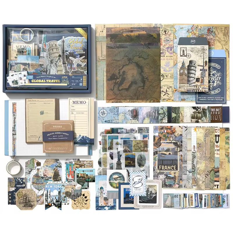 Restock Loading | World Travel Vintage Notebook Set