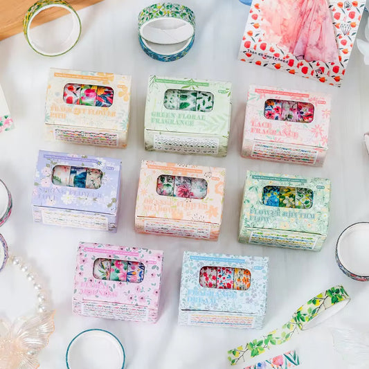 Coming Soon | Set of 5 Spring Heart Washi Tapes