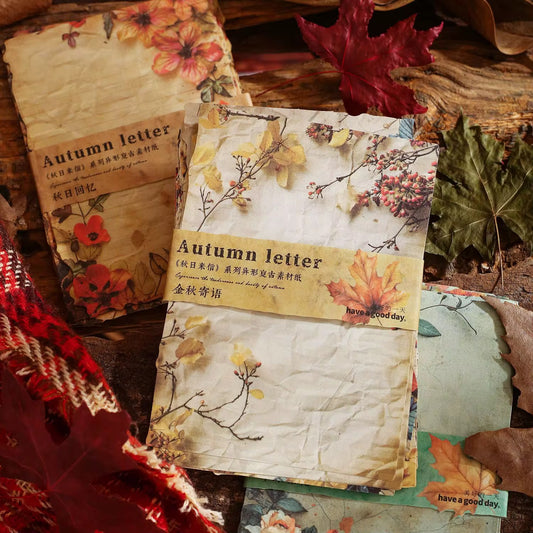30 Shts Autumn Paper Materials