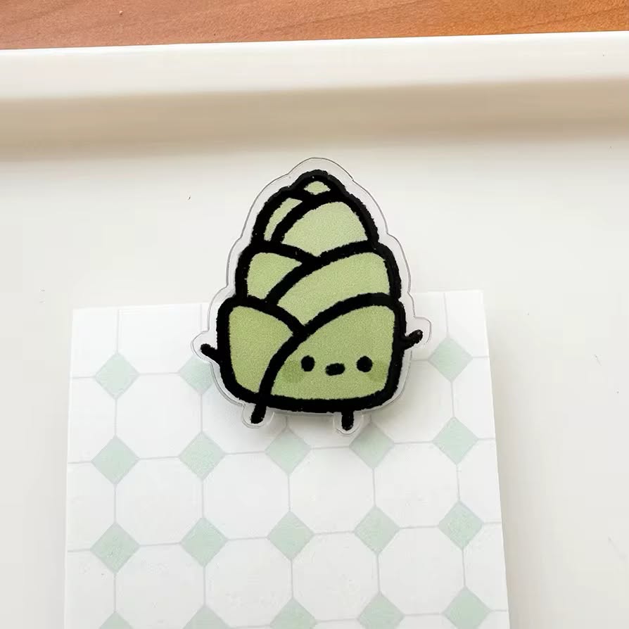 Coming Soon | Veggie Cartoon Acrylic Clip