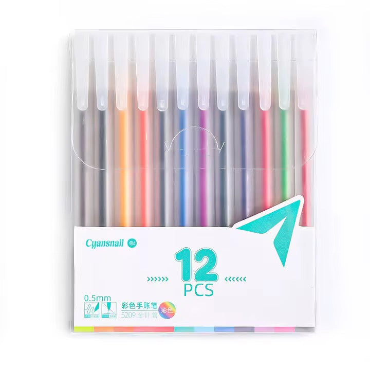 Coming Soon | Pack of 12 Coloured Ink Gel Pens 0.5mm Tip