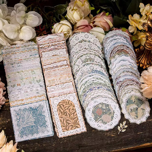 50 Pcs Lace Theme Materials