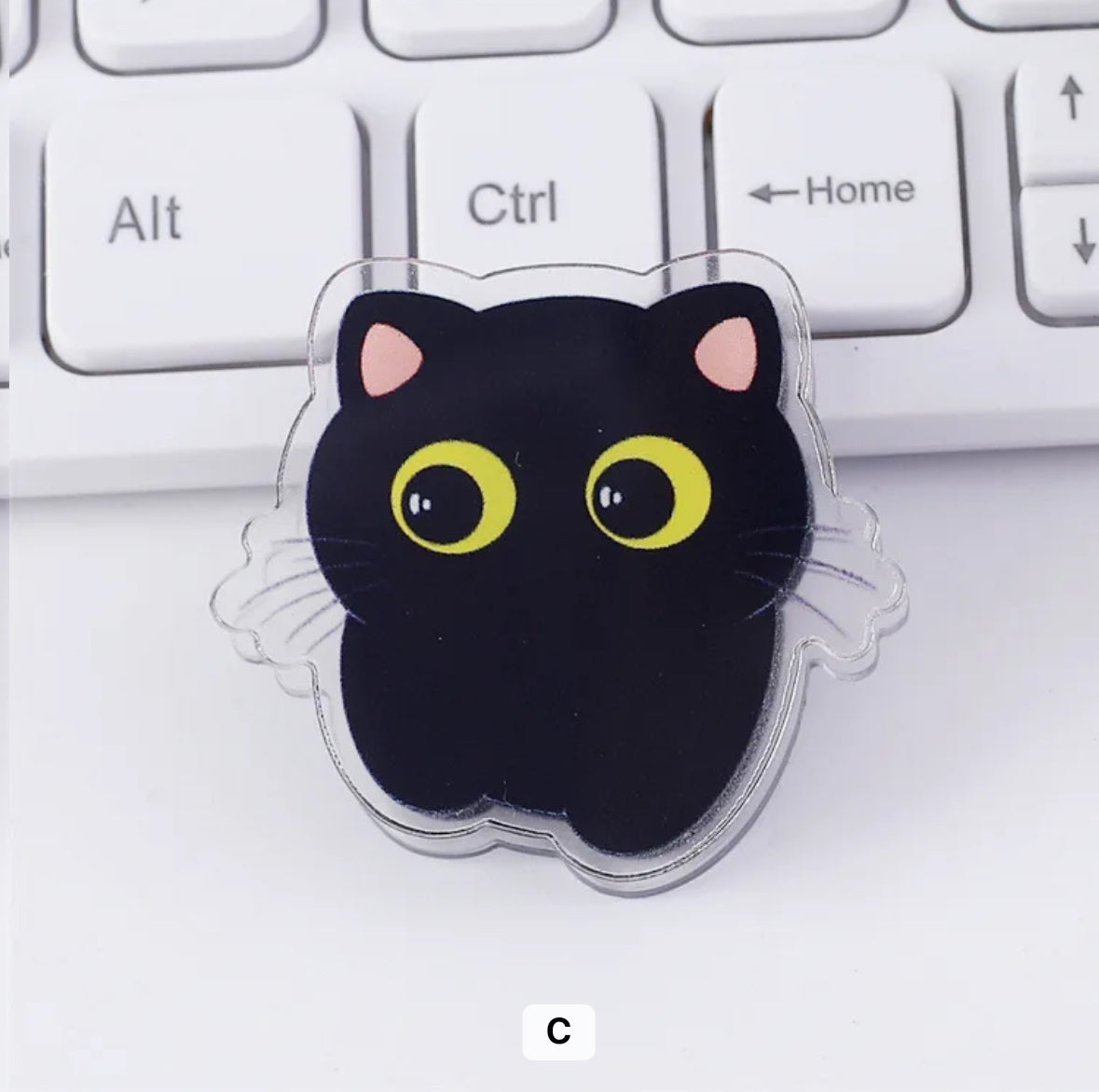 Cute Acrylic Cat Clips
