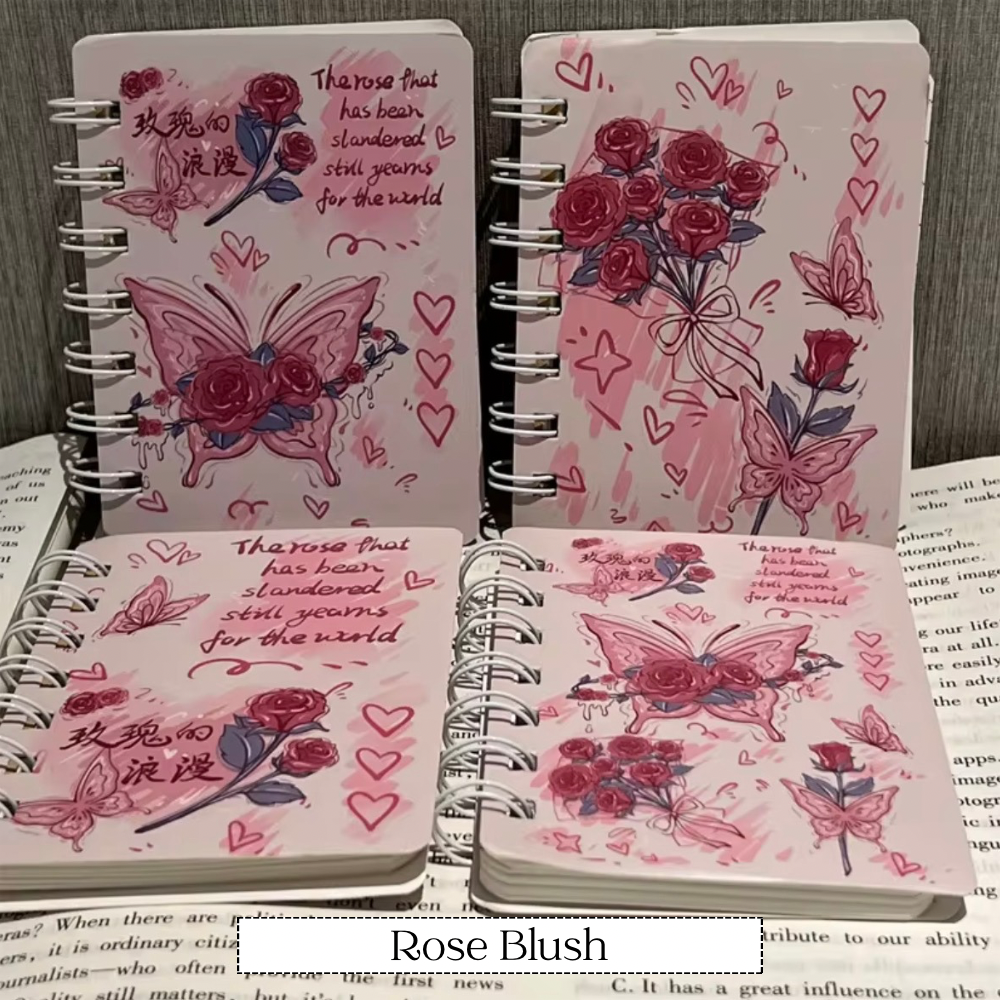 Coming Soon | A7 Small Rose Butterfly Notebook