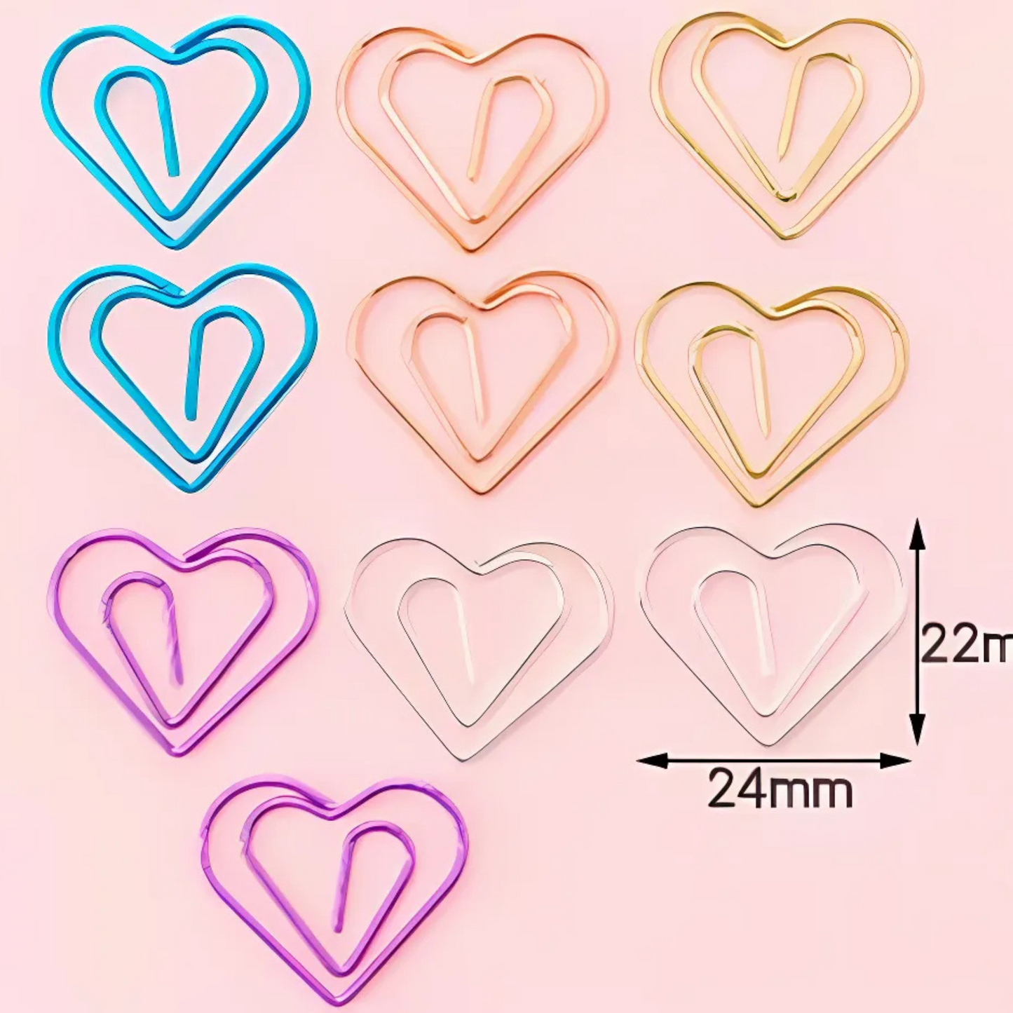 Metal Paper Clip Set