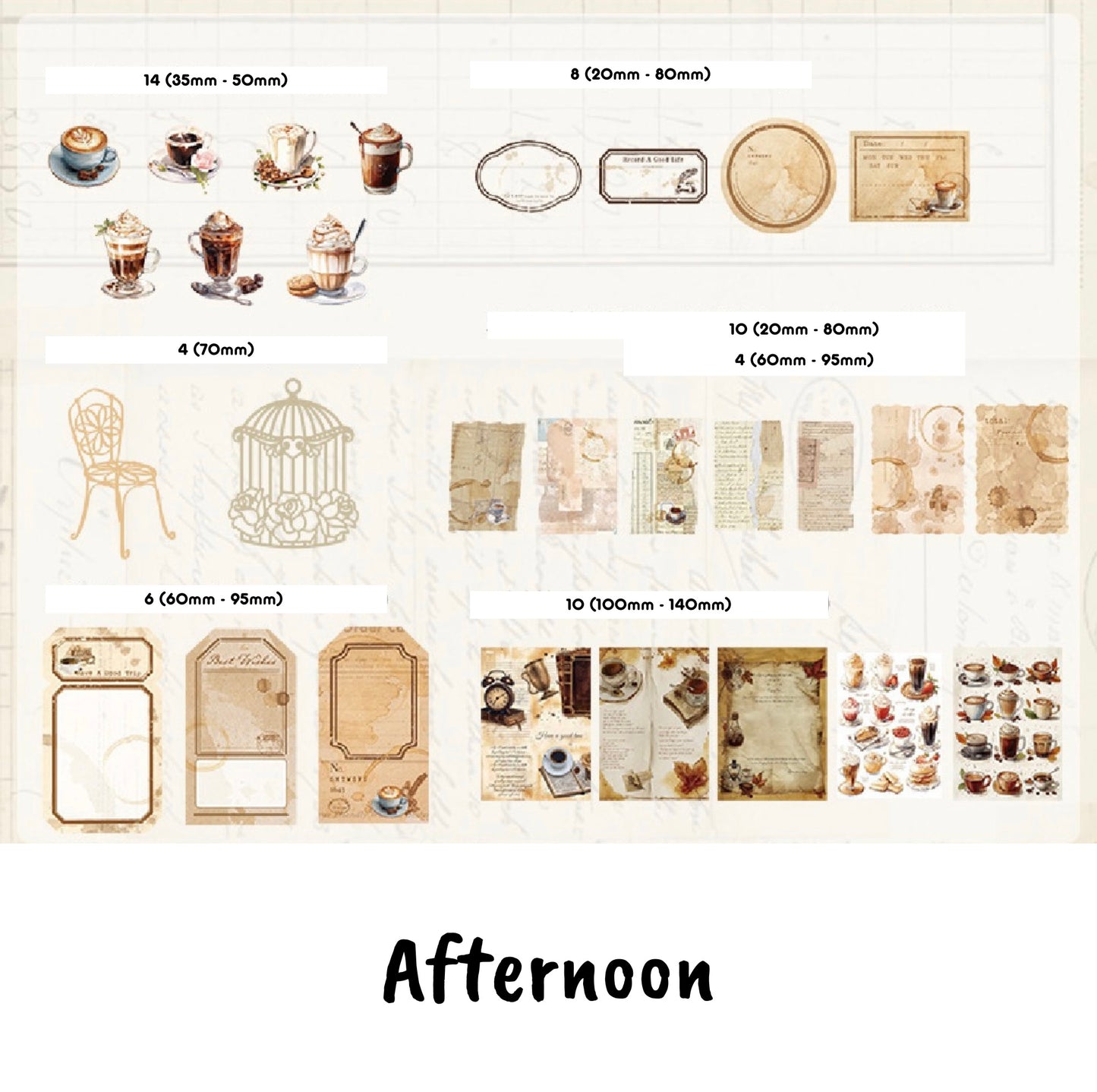 Coming Soon | 56 Pcs Journey through the Years Paper Materials