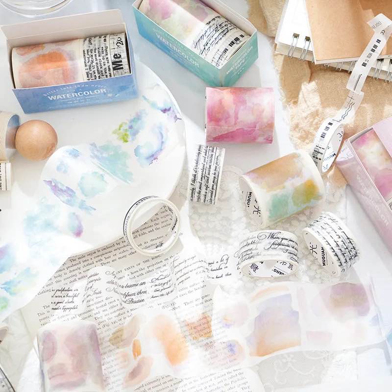 Pack of 3 Water-Colour Sticker Rolls