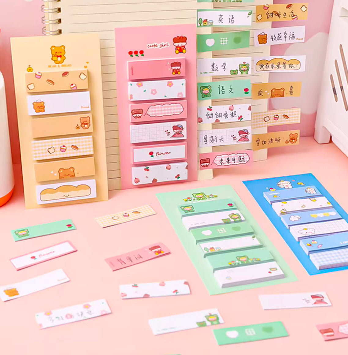 Cute Label Sticky Notepads
