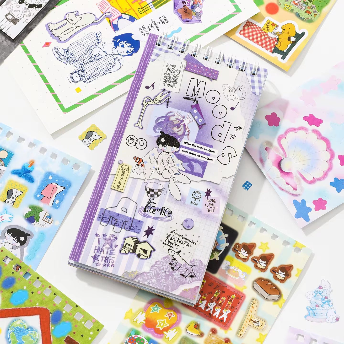 Aesthetic Kawaii Sticker Book