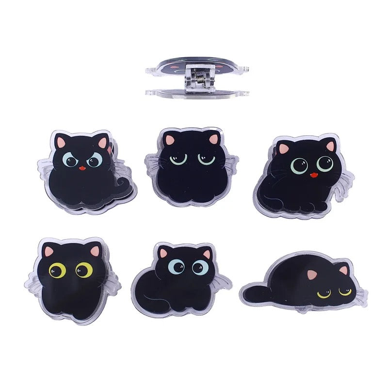 Cute Acrylic Cat Clips