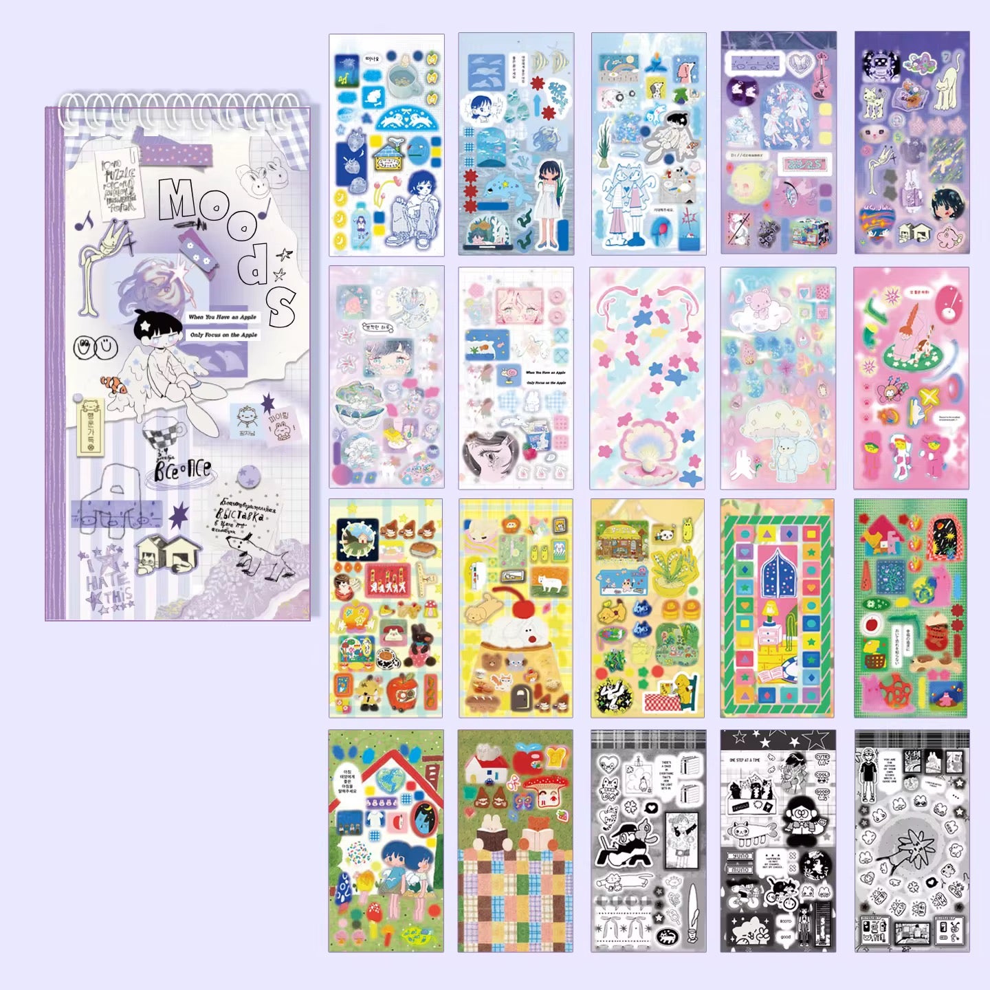 Aesthetic Kawaii Sticker Book