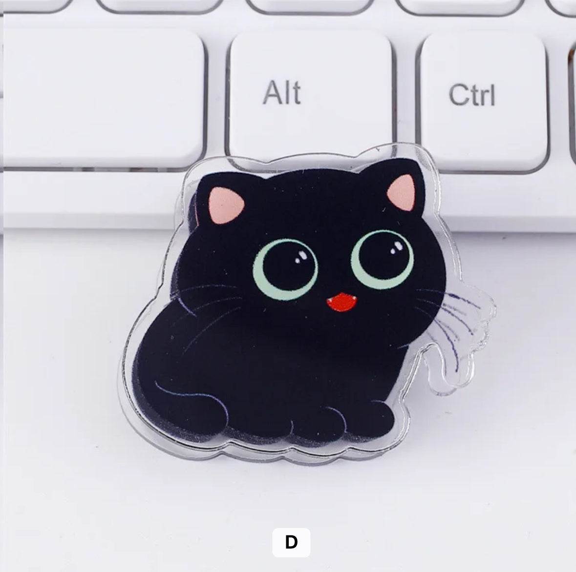Cute Acrylic Cat Clips