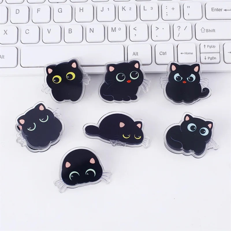 Cute Acrylic Cat Clips