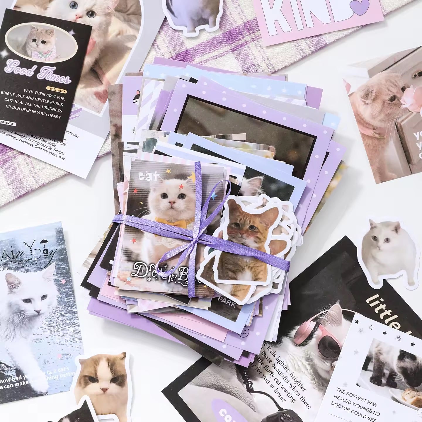 100 Pcs Kawaii Scrapbooking Supplies