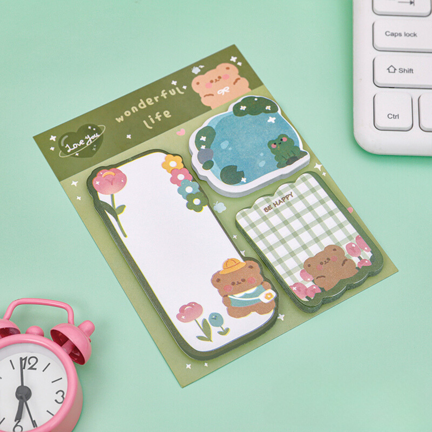 60 Pcs Cute-Sticky Memo Pads