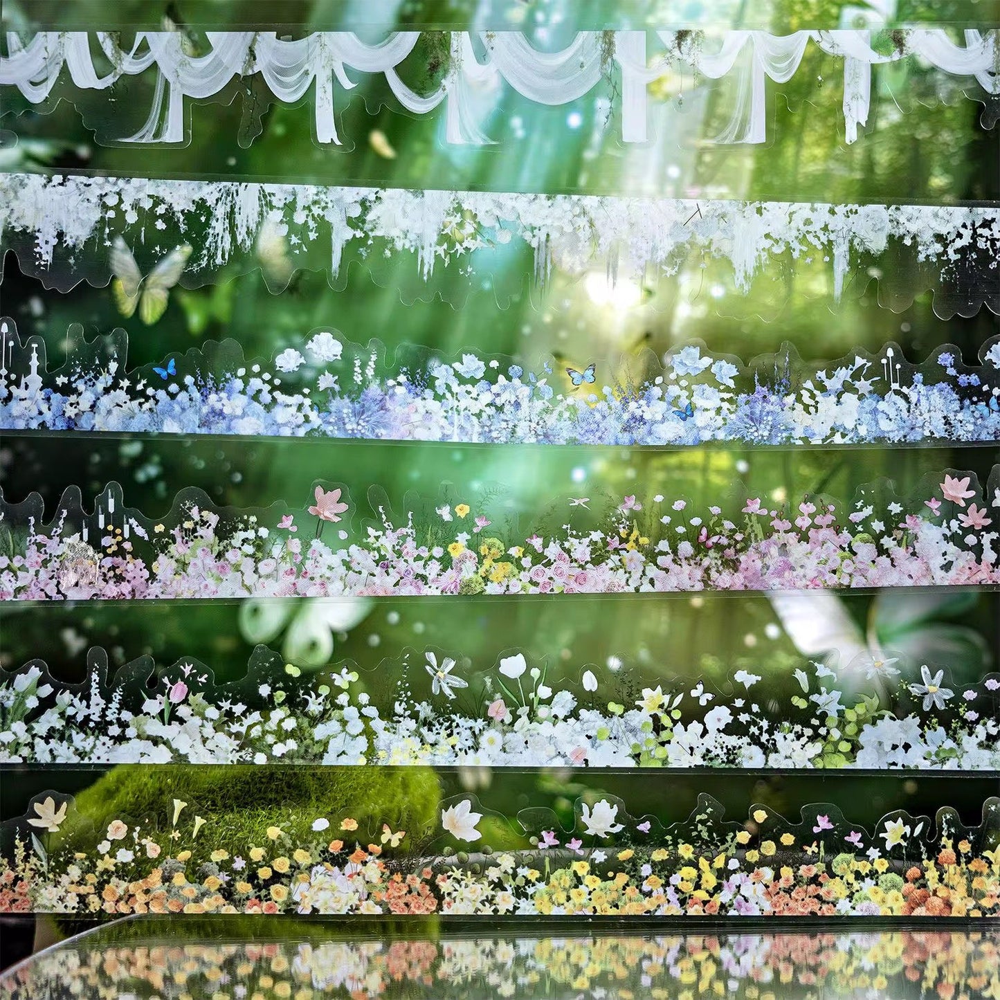 Dream-Catching Flower Sticker Roll
