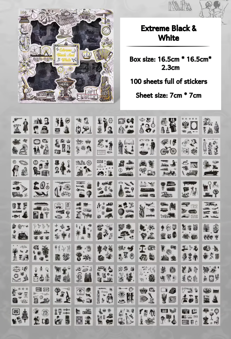 Coming Soon | 100 Sheets of Stickers Scrapbook Set