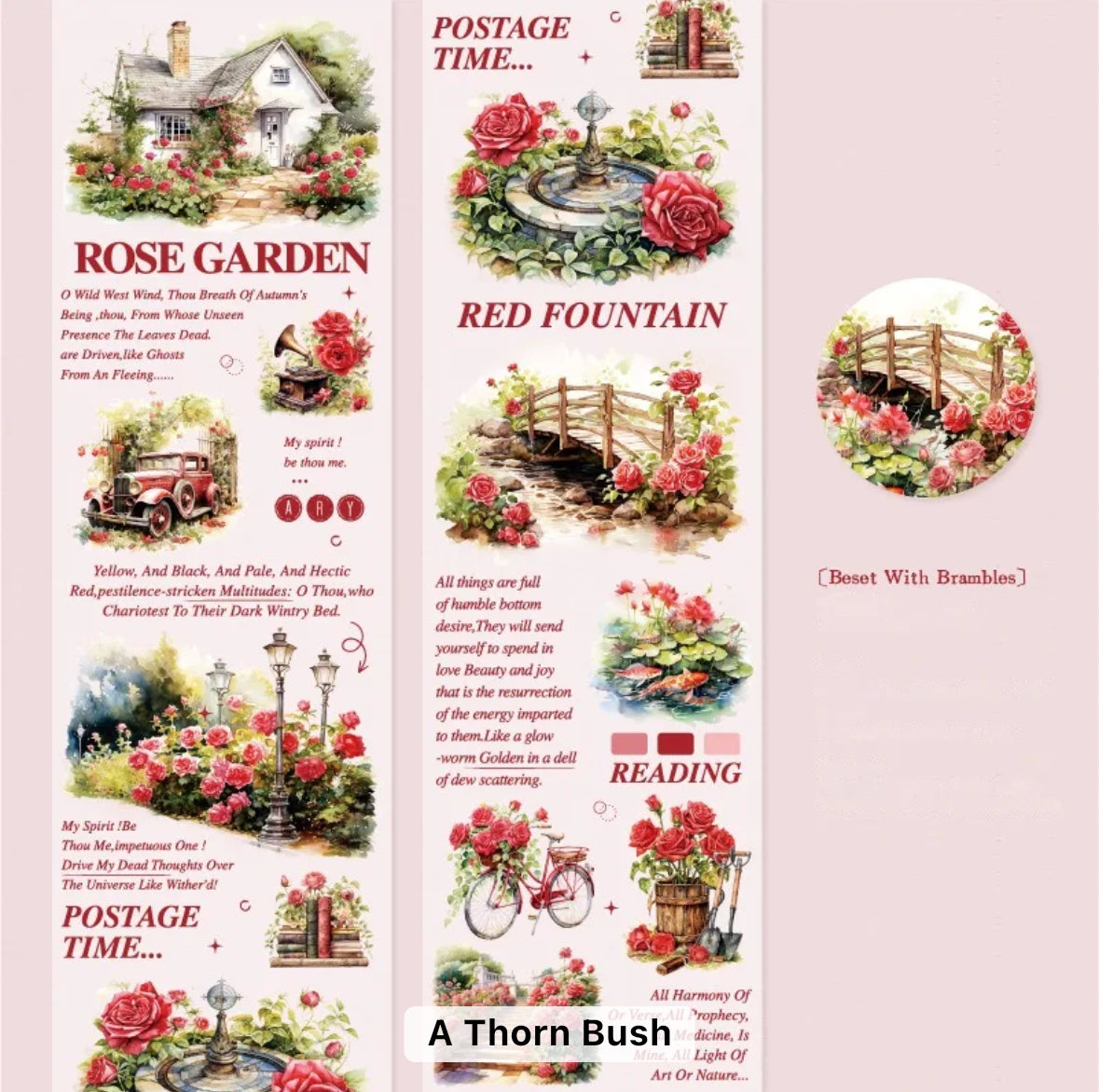 Garden Rose Series Roll