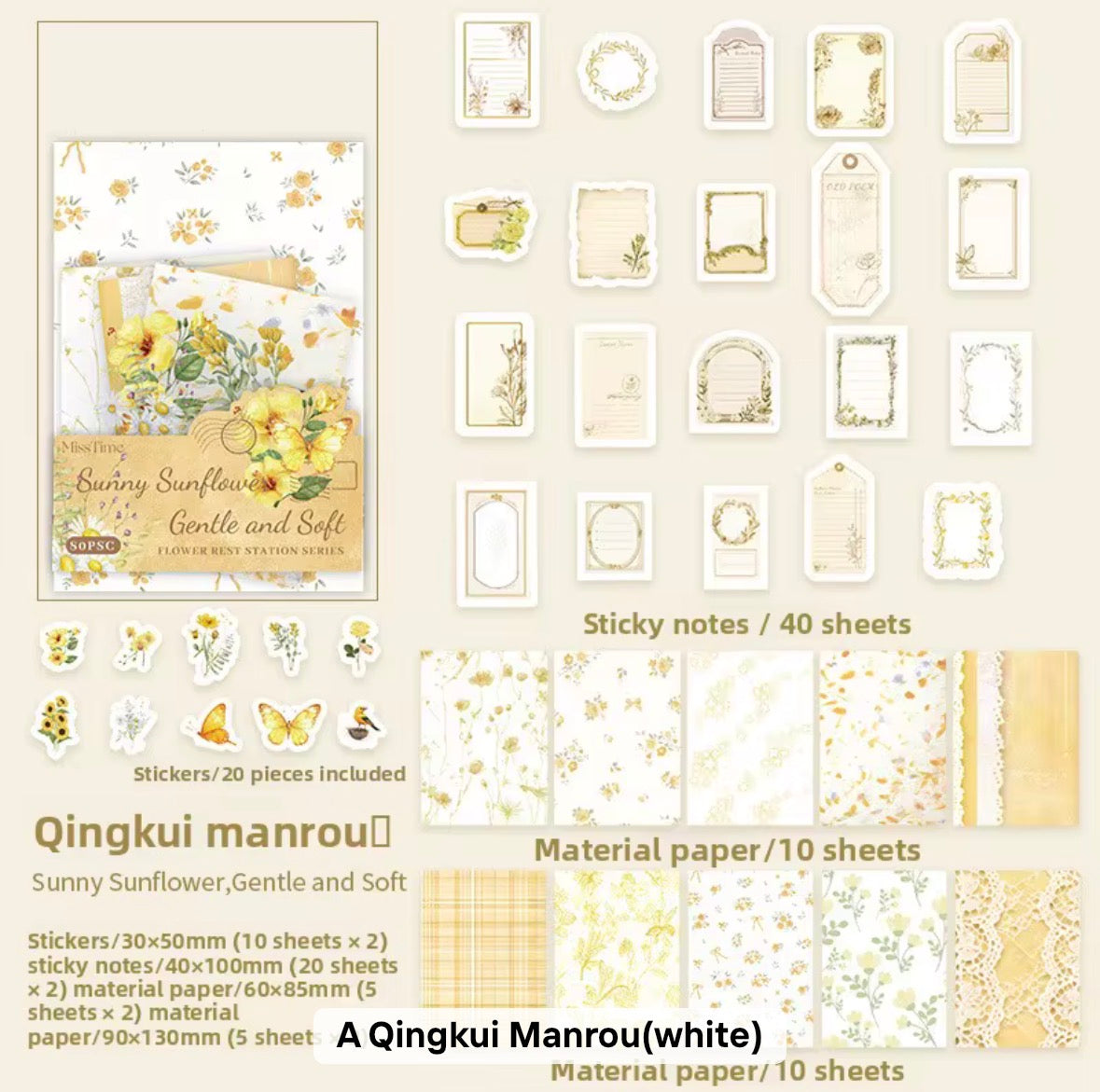 Coming Soon | 80 Pcs Flower Rest Station Paper Materials