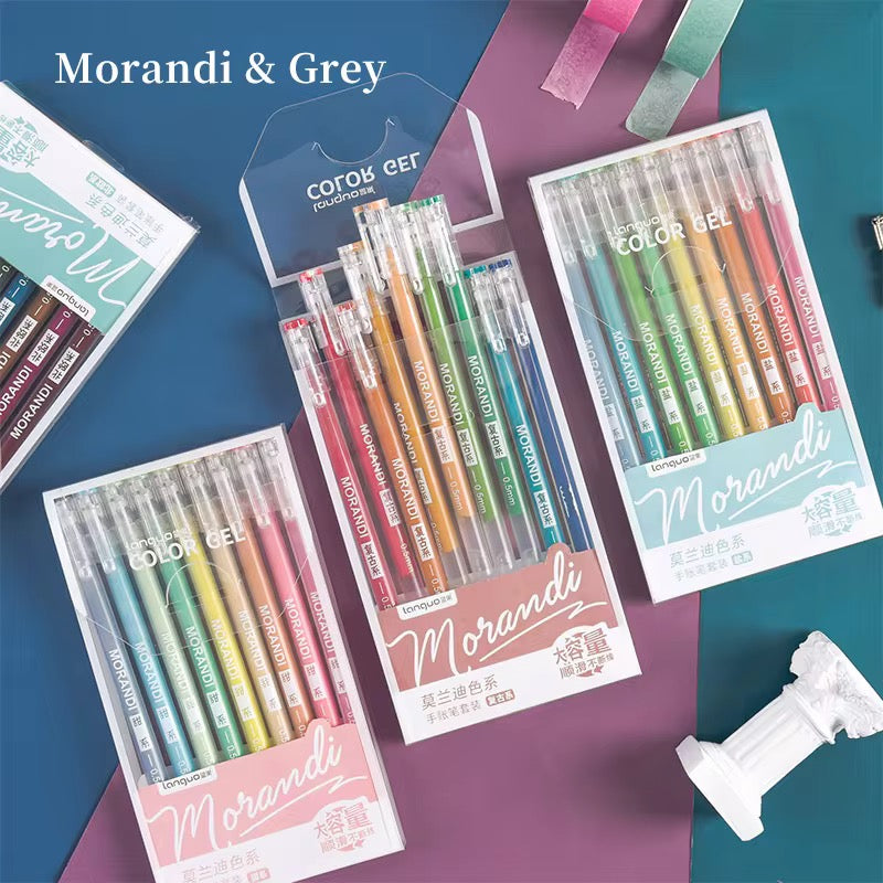 Restock Loading | Set of 9 Coloured Gel Pens